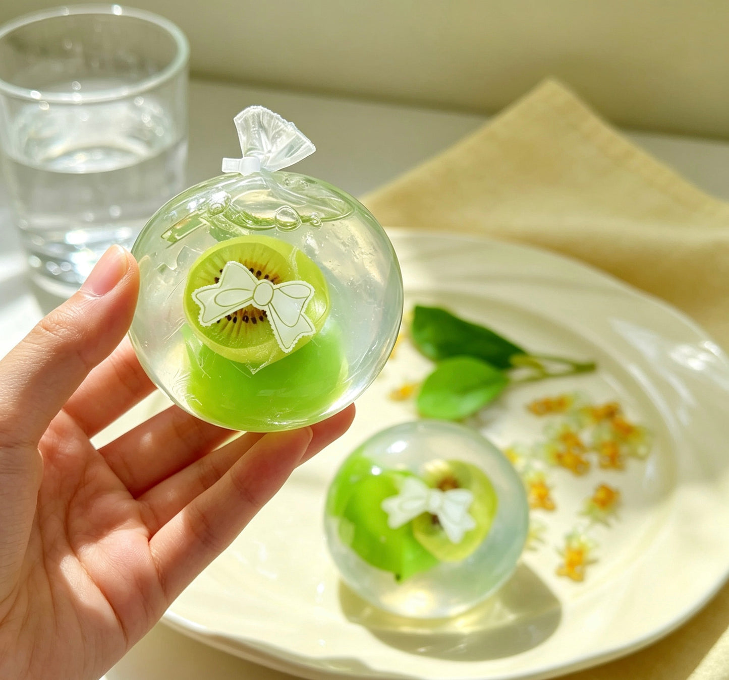 Kiwi & Leaf Squish Ball
