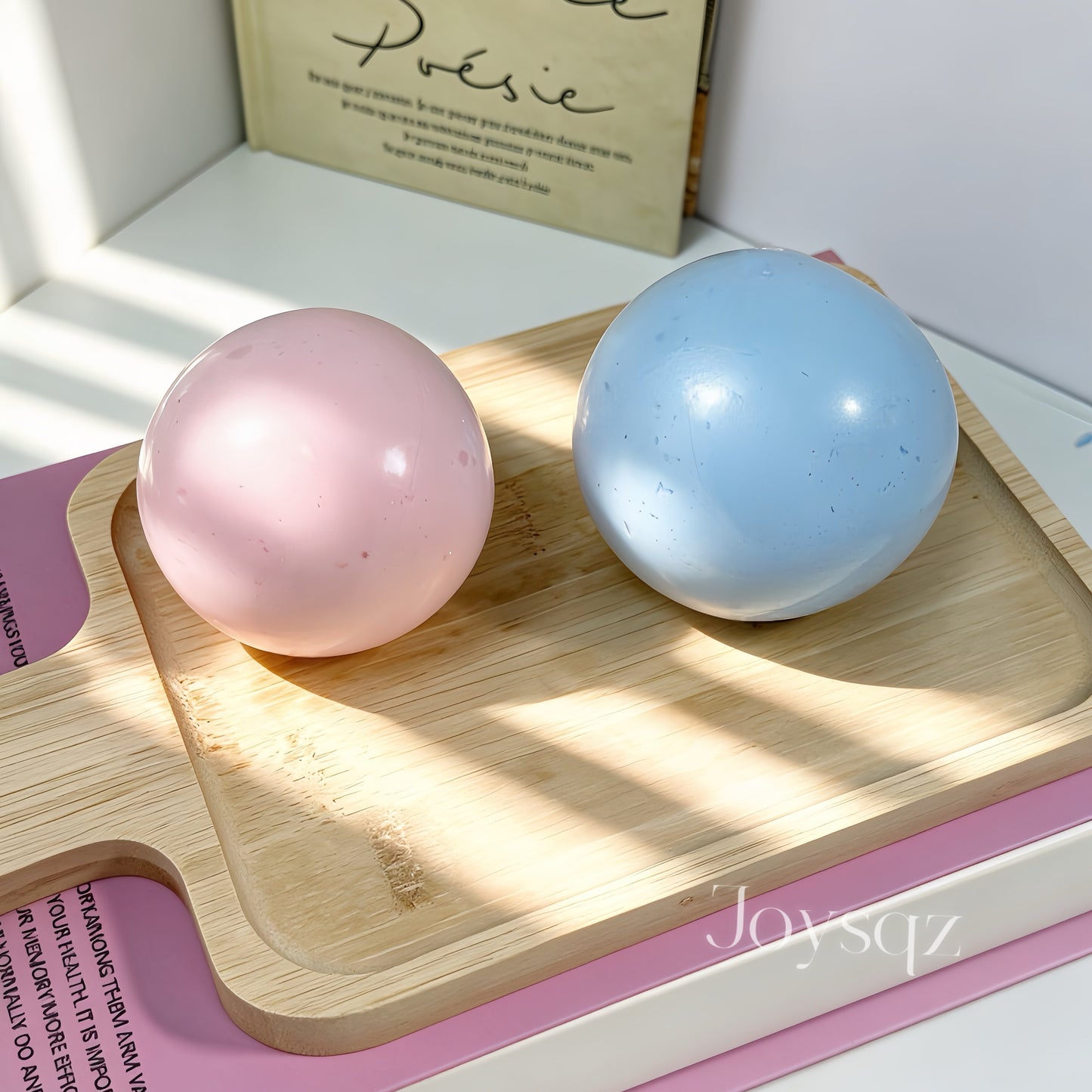 Blue &Pink stress ball