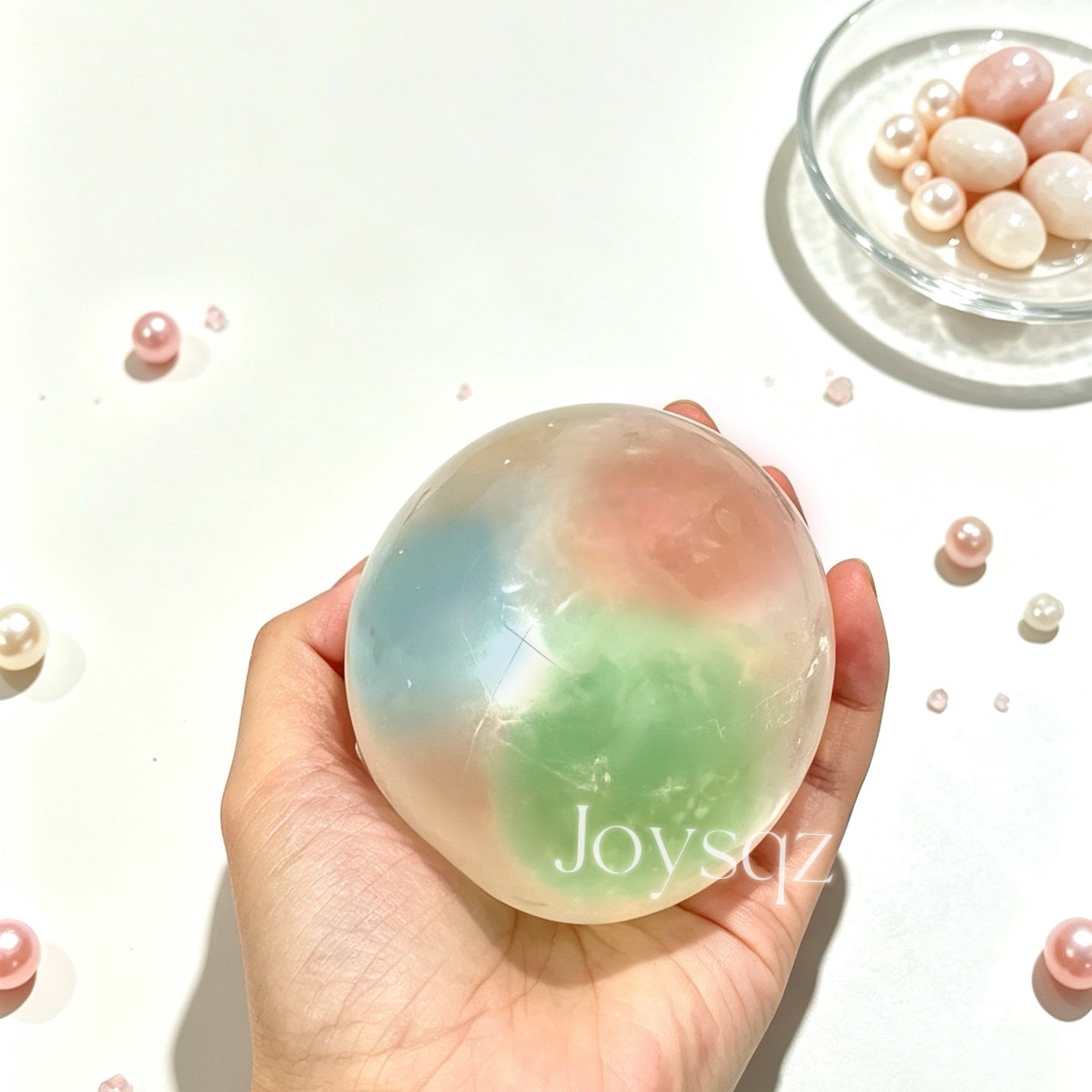 Rainbow squishy ball