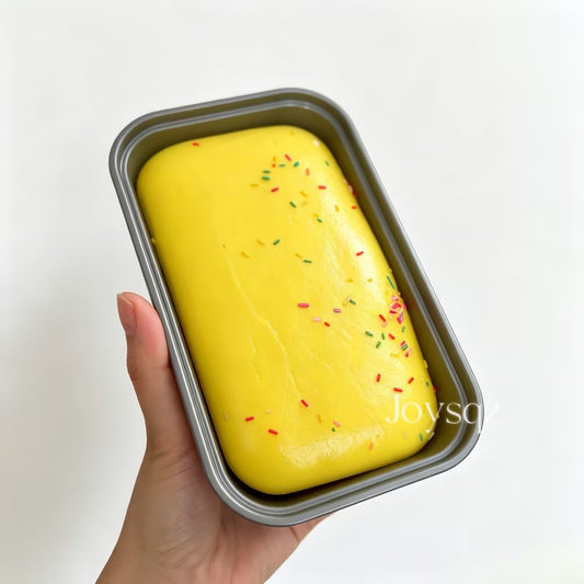 Squishy Slow Rising Bread Toy – Yellow Banana Scented | Soft Squeeze Stress Relief Toy, Boxed Gift Package