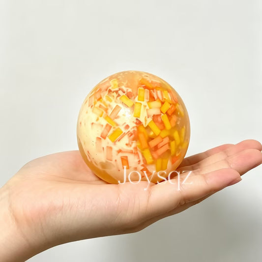 Creamy Mango Dessert Crunch Squeeze Ball | Stress Fidget Toy