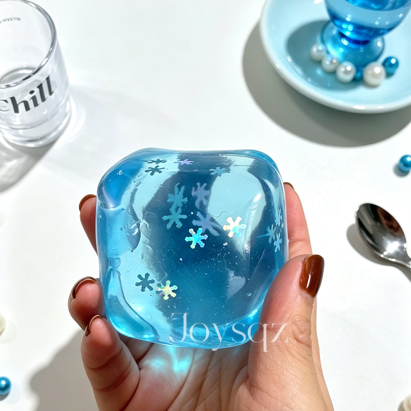 Frosty Snowflake Squish Ball